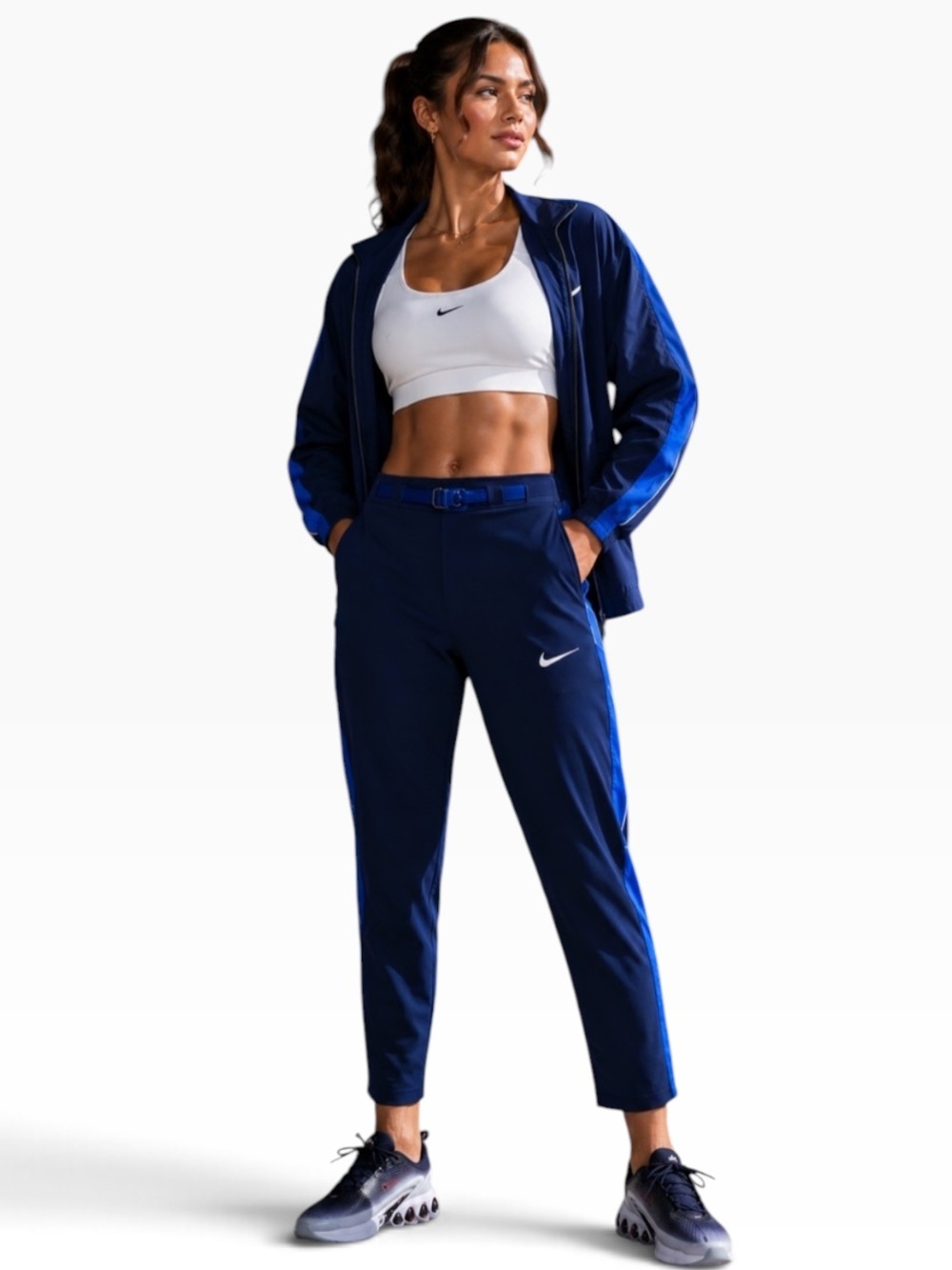 NIKE Team USA Olympics Standard Fit Sweat Wicking Pants Royal Blue Size L NEW